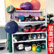 Gym equipment storage rack Pilates yoga studio storage speed ball personal training gadget equipment storage rack black light load-bearing 100KG layer length 105cm*width 40cm*height 200*3 layers