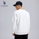 U.S. POLO ASSN. Sweater men's autumn and winter Paul men's high-end casual round neck bottoming shirt sports long-sleeved T-shirt for men white 2XL