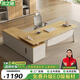 Mu Zhixiao simple modern boss office desk and chair combination single office furniture table executive desk supervisor table manager table 1.6 meters boss table