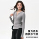Xue Qianman yoga clothes for women, spring ribbed sports tops, high-looking, slim, long-sleeved outer wear, Pilates training and fitness