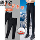 Flying white goose down pants for women in the snow 2025 new winter warm cotton pants high waist slim stretch slim pencil pants minus 40 degree cold weather pants black_Front goose down + back camel down M_Recommended weight 80-95Jin Jin is equal to 0.5 kg Down pants for small people