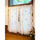 LUODABAN Cream French Lace Rococo Children's Room Double-Layer Warm Dopamine Bedroom Curtain No Punch Half Curtain Door Curtain 1.4m wide