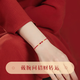 Jiuhuashan zodiac year red rope 2026 zodiac year of the horse small gold bead bracelet female amulet Valentine's Day gift girlfriend practical red rope bracelet-auspicious red style