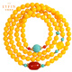 La Yun Feiyin Amber Beeswax Chicken Oil Yellow Bracelet Multi-circle Agate Turquoise Amber Ball Bracelet Elegant Women's Hand Accessories