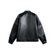 Xingman Winter Padded Leather Jacket Men's 2025 New Trendy Loose and Versatile Boys Motorcycle Leather Jacket Trendy Black M (100-130Jin Jin is equal to 0.5kg)