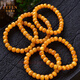 Layun Feiyin Natural Presbyopia Wax Beeswax Bracelet No Baked Color No Premium Old Type Beads Full of Honey Bracelet High-end Jewelry Gift 9.1mm Collection Presbyopia Wax (One Product, One Certificate)
