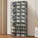 Hualeji Thickened Shoe Box Storage Box Transparent Folding Storage Box Plastic Sneaker Rack Shoe Cabinet Drawer-type Space-Saving Artifact B Type - 46.5 Size White Transparent Buy 4 Get 4 Free Total 8 Pieces Can Be Fitted 0x0x0cm