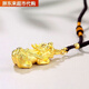 Fat Donglai's classic 999 pure gold-wrapped silver Pixiu pendant as a holiday gift for lovers, men and women, gold