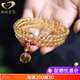 GONMCEAN Brazilian Pure Body Citrine Bracelet Multi-ring Money Bag Accessories Women's Gift