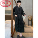 LangSha (LangSha) Nightgown Women's 2025 New Couple's Nightgown Thick Extra Long Flannel Bathrobe Coral Velvet Nightgown Men's Bathrobe Home Clothing Women's M