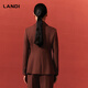 LANDI (LANDI) Shopping mall same style LANDI commuter wool suit top women's waist suit jacket winter new style brick red L