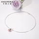 Angel's Tears Freshwater Pearl Necklace Pendant S925 Silver Edison Purple Pearl Ice Queen 11-12mm Birthday Gift for Women