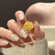 Sea Rover gold blooming flower tower ring for women new 999 solid gold engagement wedding ring birthday gift for girlfriend Gold blooming flower tower ring gold weight about 5.1g