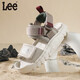 Lee children's shoes summer children's sandals girls black hollow sports beach shoes boys and girls beige 26 recommended foot length 159.5mm