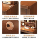 Desk and bookshelf integrated desk bedroom computer desk office desk bedroom with drawer student study desk hazy walnut color 120*60CM