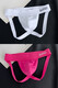 Victoria's Secret Emilysa men's double-butt underwear summer sexy low-waist breathable U convex bag back empty buttocks thong pure white MP5001 (white + pink) M 90-110Jin Jin equals 0.5 kg