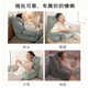Jingyan pillow, bedside soft bag, backrest cushion, waist protector, multifunctional mobile phone artifact, special lazy cushion for pregnant women, upgraded waist pillow, haze blue 270 half package, removable and washable, including pillow core, extra large size (95*70*55cm) for heights above 165cm