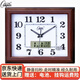 Kangbas living room wall clock silent bedroom office wall clock simple calendar clock home quartz clock perpetual calendar 41*36 cm wood grain calendar