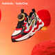 Balabala children's shoes children's sports shoes girls anti-slip running shoes spring and autumn 2026 new boys jogging shoes red new year trend