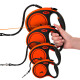 FlexiX Bawang series dog automatic traction rope automatic retractable chain belt M5 m Bawang orange