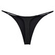 Pupan German high-quality hot seamless low-waisted thong men's large size peach butt cd cross-dressing black M