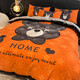 Fantasy big-brand baby velvet four-piece winter milk velvet quilt cover, coral velvet bedding, French velvet sheets, winter trendy brand bear bed sheet, suitable for 1.5m bed, recommended to match 200x230c