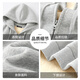 Jeanswest heavy velvet 560g sweatshirt men's sherpa cardigan plus velvet thickened winter men's trendy brand warm top jacket 560G heavy hemp gray (solid color) XL (180) (weight 140-160Jin Jin equals 0.5 kg)