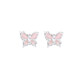 S925 Silver Needle Dream Bow Earrings for Women Simple Fairy Earrings Lighter Luxury Earrings Niche Design Earrings Blue Butterfly Earrings