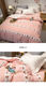 Vinoa cute cotton quilt cover single piece 100 cotton spring and summer children's dormitory single quilt cover 200x230 quilt three-piece set donut-red single quilt cover 110x150cm double needle craft kindergarten special
