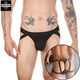 Gay double underwear men's sexy men's sexy underwear thong men's temptation show 113 black 100-120Jin Jin equals 0.5 kg
