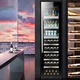 He Jiagong Kamizhe thin red wine cabinet constant temperature wine cabinet embedded ice bar home living room dual temperature beverage tea refrigerator 2.0 meters (thin model dual temperature) fully equipped