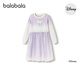 Bala BalaOne children's dress female 2025 winter knitted mesh skirt princess skirt IP208425111004