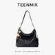 Cowhide Tote Bag for Women 2025 New Versatile Shoulder Crossbody Bag Commuting Soft Leather Large Capacity Bucket Bag Black Large 34*11*26 Points 5cm