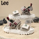 Lee children's shoes summer children's sandals girls black hollow sports beach shoes boys and girls beige 26 recommended foot length 159.5mm