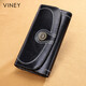 Viney cowhide wallet women's long large capacity multi-card slot clutch bag light luxury student coin purse women's wallet wallet card bag