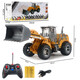 Children's Electric Remote Control Excavator Bulldozer Engineering Vehicle Charging Light Electric Remote Control Car Model Toy Factory Bulldozer (Small Packaging)