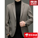 AX Armani autumn and winter thickened wool suit jacket men's business casual woolen single suit jacket feather black M 170 90-120Jin Jin equals 0.5 kg