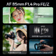 Viltrox 85mm F1.4 Pro Nikon port Sony port full-frame autofocus large aperture portrait photography fixed focus lens suitable for FE mount Z mount mirrorless camera AF 85mm F1.4 Pro FE (Sony port) official standard