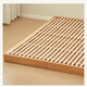 Montessori platform bed beech floor bed 1.2 solid wood without bedside tatami 1.5 single crib children's bed 100*200*25 free bed legs (self-assembled)