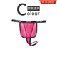 Ayi men's underwear T low-waist ice silk thong front strap can be put on JJ transparent sexy T-pants youth pants fun rose red M