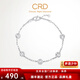 CRD Ke Laidi spot sparkling pt950 platinum currency bracelet versatile jewelry gift for girlfriend 4.90g