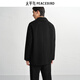 PEACEBIRD Men's Coat Winter Double-sided Wool Coat B1AAE4210 Black 1 2XL