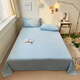 Antarctic Class A thickened milk velvet sheets 1.8x2m bed winter single-piece plus velvet bed cover dormitory single quilt single velvet set baby blue Class A maternal and infant grade warm and comfortable single sheet 120*230cm