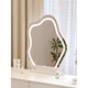 Fat Donglai same style vanity mirror with light cloud desktop vanity mirror light luxury LED smart mirror master bedroom vanity mirror small piano black + solid marble base plug-in style