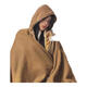 New winter indoor office heating artifact with hooded electric shawl for women, windproof and warm, washable, windproof and ear protection, upgraded hat model, mocha brown, 15 seconds quick heating + 8 zone heating, 1W mAh power bank, carbon fiber heating + efficient temperature lock + triple safety protection