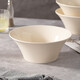 Cream threaded ceramic household noodle bowl, bamboo hat bowl, high-end ramen bowl, spicy snail noodle bowl, large soup bowl, 1 8-inch trumpet noodle bowl