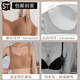 Shantou Lincun Pilates thin underwear, seamless, thin underwear for girls, anti-sagging, no rims, big breasts, small push-up, sports beauty, black M 34/75AB recommended 90-105Jin Jin equals 0.5kg