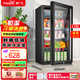 Xinfei (Frestec) ice bar refrigerated cabinet fresh cabinet European style constant temperature red wine cabinet hotel home living room refrigerator mini small single door office fresh display display sample tea beverage cabinet 118 liter black liner refrigerated + micro-freezing + with light + lock