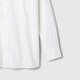 Gap Boys' Spring Embroidered Logo Long-Sleeved Shirt Fitted Children's Top US Version 605359 White 120/64 (6-7 years old)