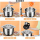 Pangdonglai Supermarket purchased the same type of electric garlic punch, commercial garlic mincer, garlic masher, garlic cutting, household garlic mincing, 5 liters, 3 gears, 500 watts, 1 set of 6-leaf knives
